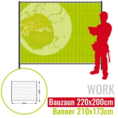 Bauzaunbanner für 220_200-Bauzaun